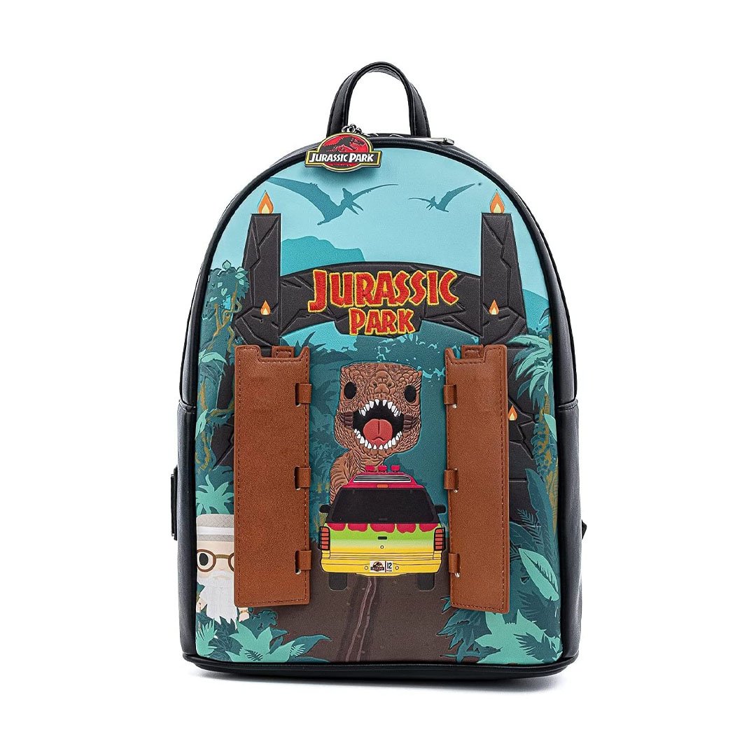 jurassic park loungefly mini backpack Grotto Treasures Exclusive have for any Jurassic Park fan Jurassic Park Logo Loungefly Mini