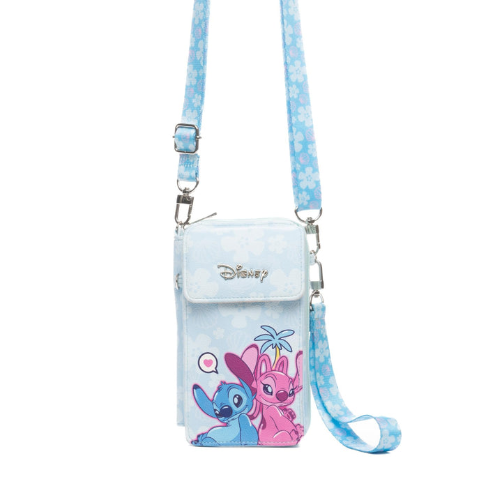 Wondapop Disney Stitch and Angel Crossbody Wallet Cell Phone Wristlet