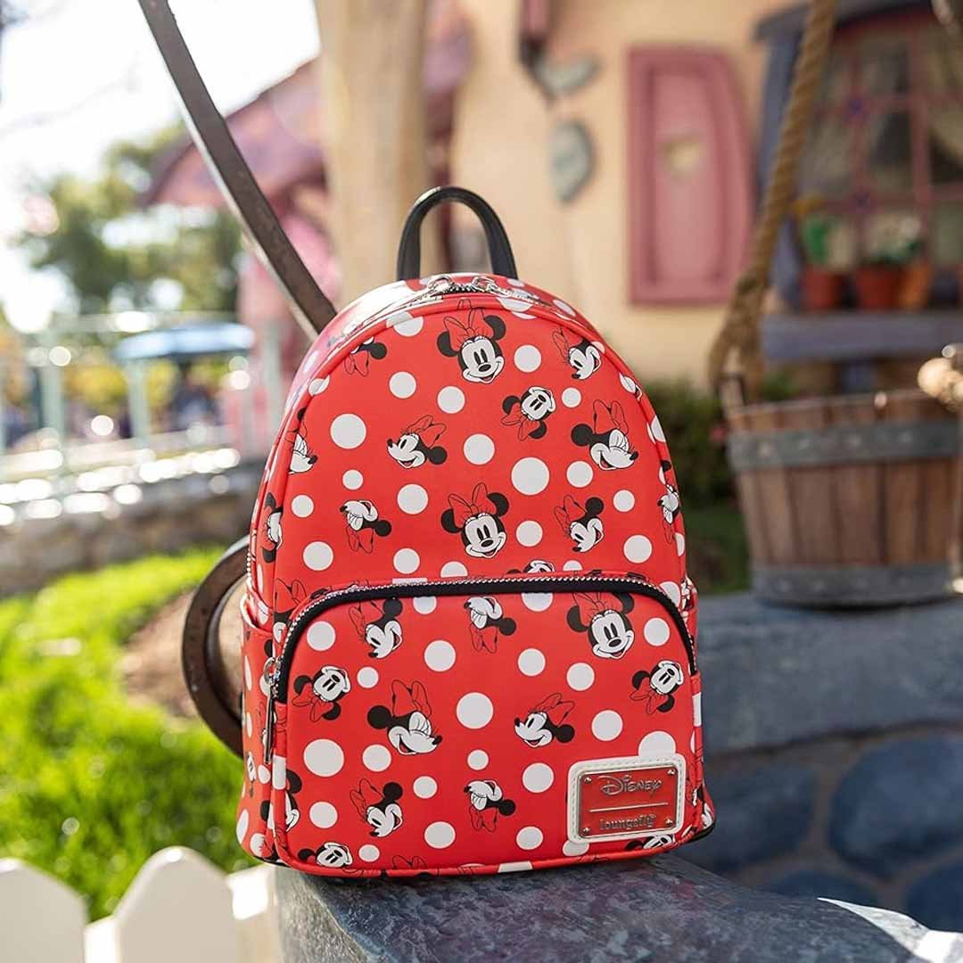Loungefly Disney Minnie Mouse Polka Dot Red Mini Backpack