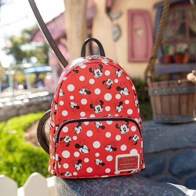 Loungefly Disney Minnie Mouse Polka Dot Red Mini Backpack - 707 Street Exclusive