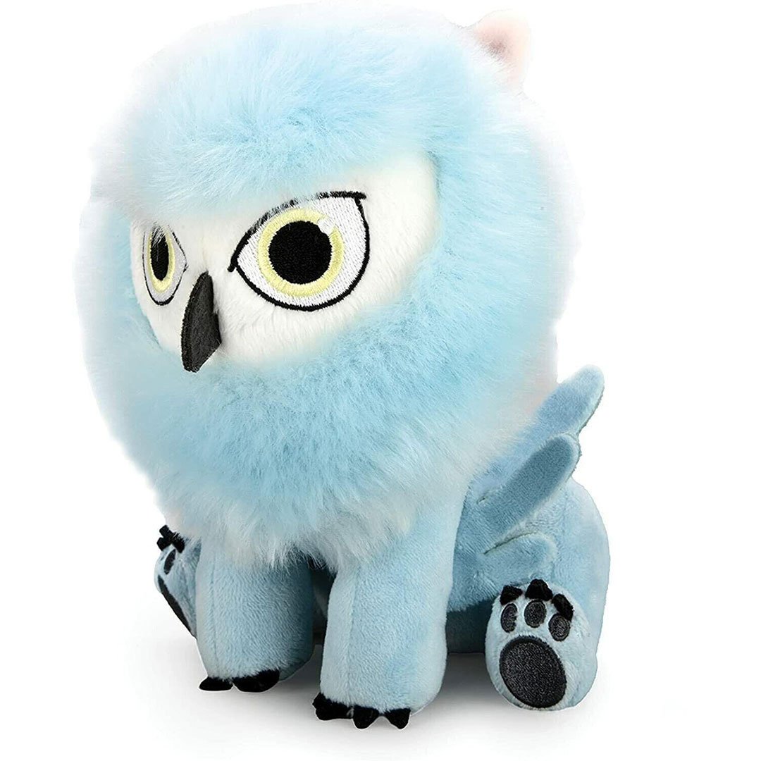Kidrobot Dungeons &amp; Dragons: 7.5" Snowy Owblear Phunny Plush Toy left 3/4 angle