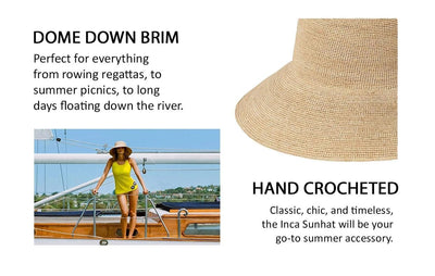 Lack of Color Women's The Inca Sunhat Domed Down Crocheted Raffia Sun Hat