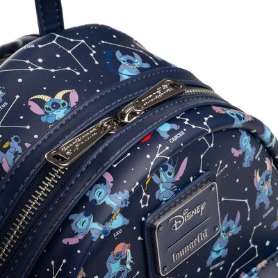 Loungefly Disney Lilo And Stitch Zodiac Glow In The Dark All-Over Print Mini Backpack - 707 Street Exclusive 