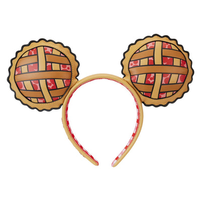 Loungefly Disney Minnie and Mickey Picnic Pie Ear Headband - Removable Bow