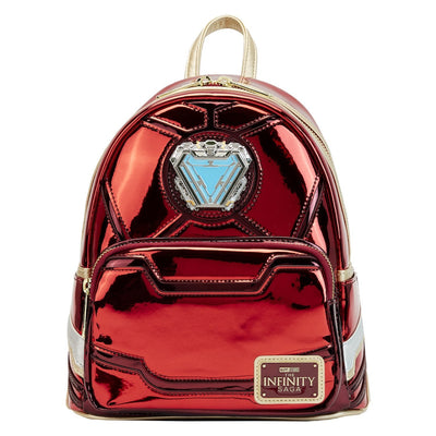 671803449619 - Loungefly Marvel Iron Man 15th Anniversary Cosplay Mini Backpack - Front