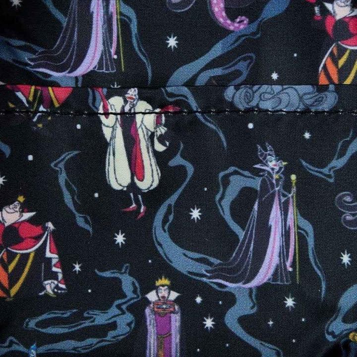 Loungefly Disney Villains Iridescent All-Over Print Stationery Mini Backpack Pencil Case