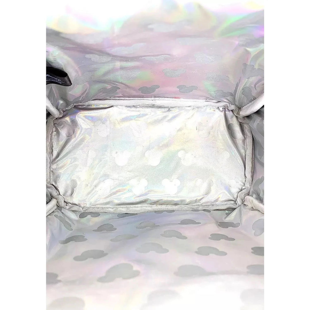 Set of 3!Silver buy Holographic Sequin Loungefly Backpack&Wallet&Ears