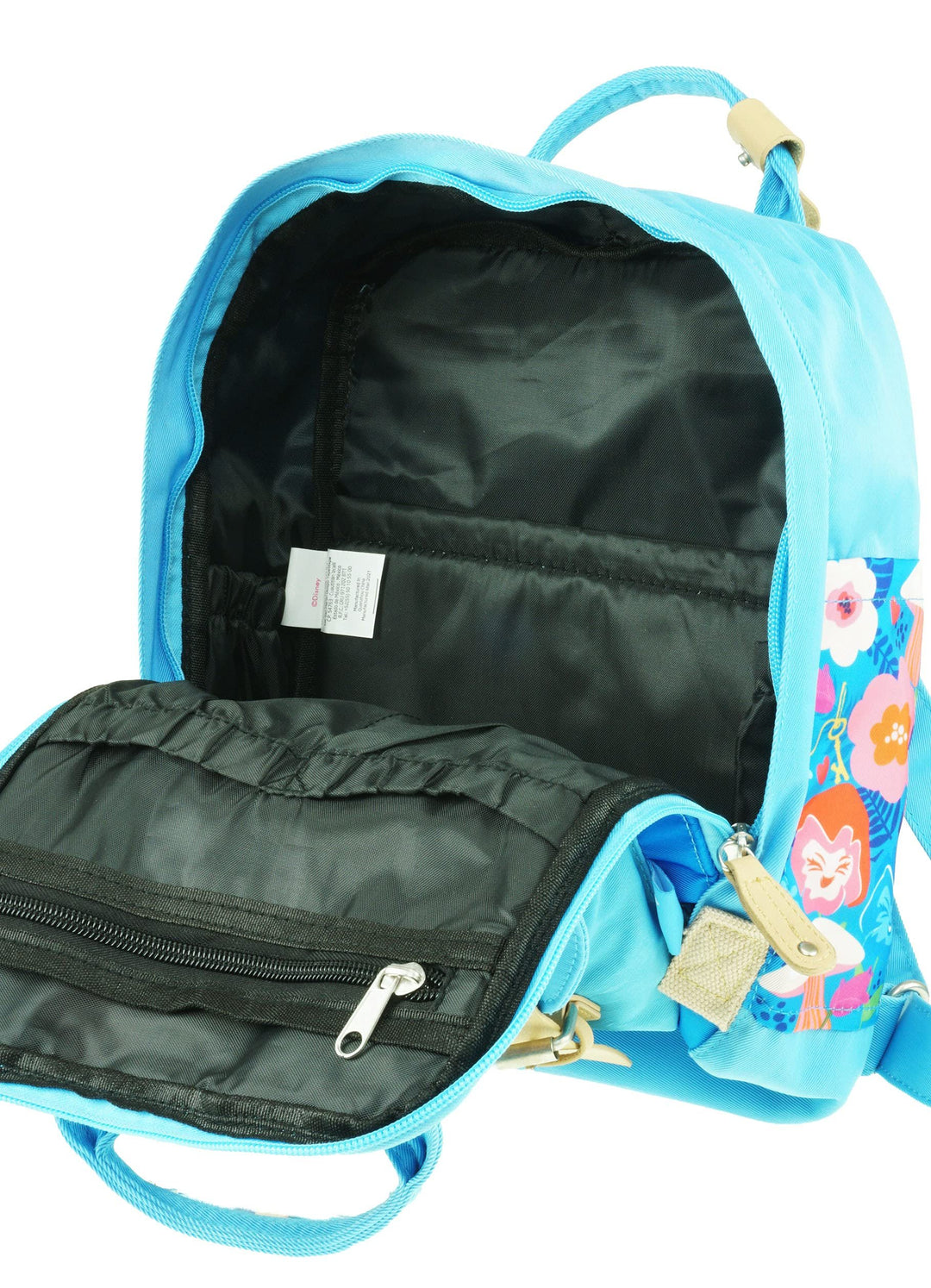 KBNL Disney Alice in Wonderland 12" Nylon Mini Backpack - Inside