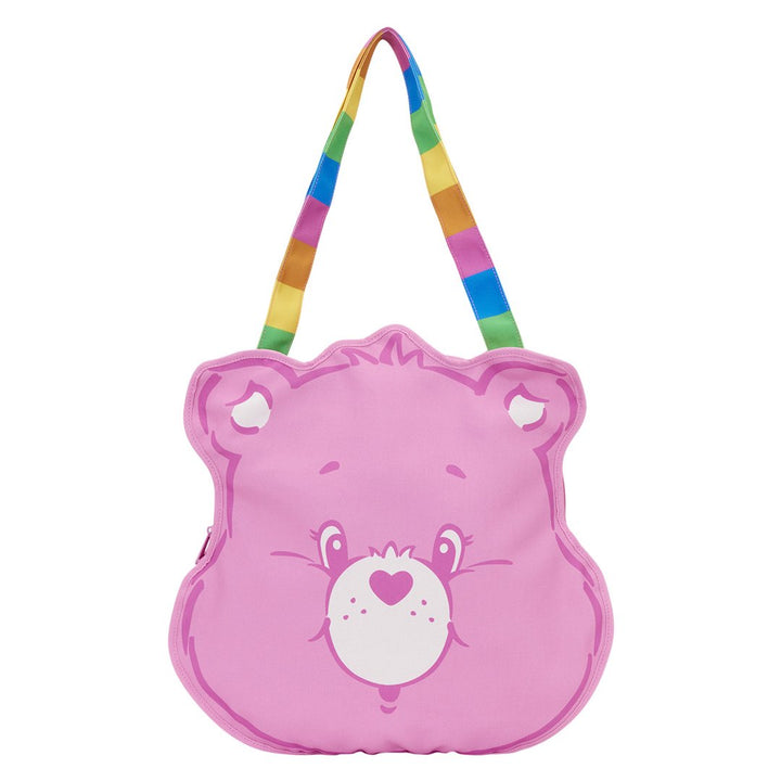 Loungefly Care Bears Cheer Bear Large Canvas Tote Bag