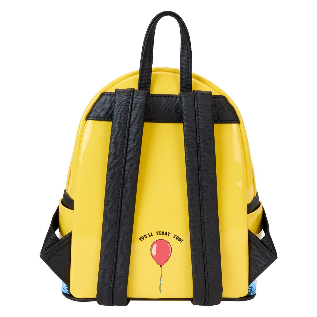 Loungefly Warner Brothers IT Pennywise Raincoat Cosplay Glow Mini Backpack