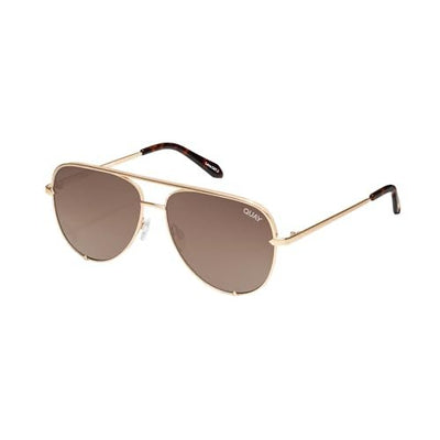 Quay Australia HIGH KEY Classic Unisex Aviator Sunglasses - Angle