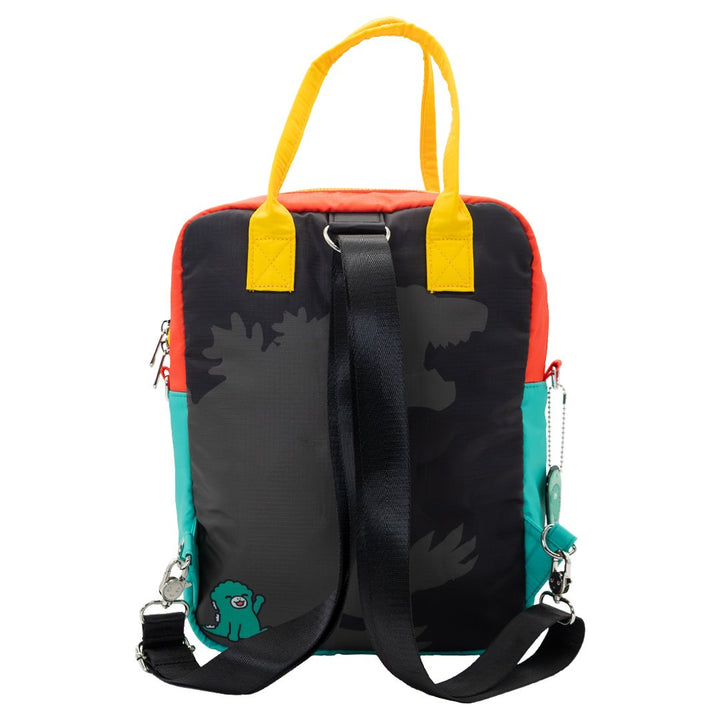 Whatever Makes You Happy Chibi Godzilla Raids Again Reversible/Convertible Crossbody Bag