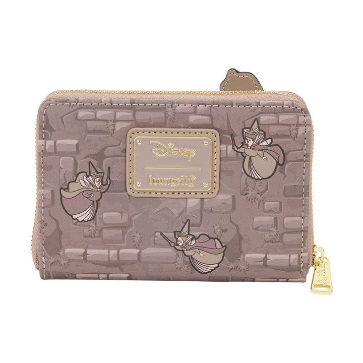 Loungefly Disney Sleeping Beauty Spinning Wheel Zip Around Wallet