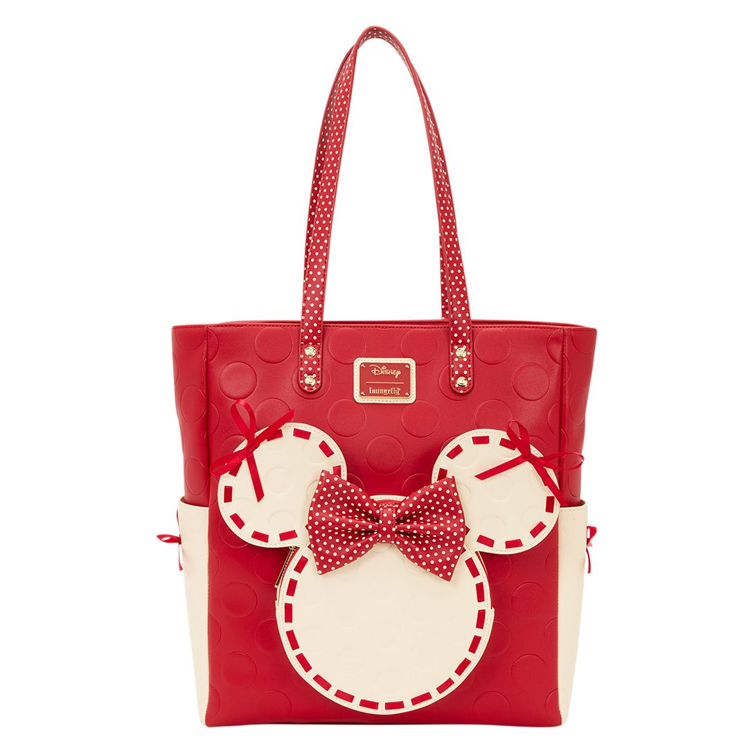Loungefly Disney Minnie Mouse Rock the Dots Tote Bag