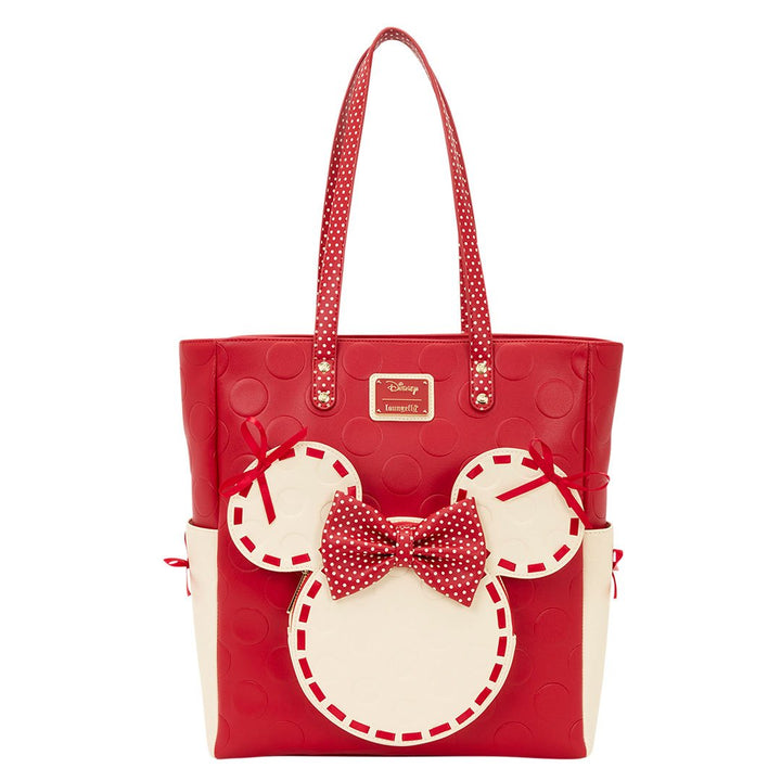 Loungefly Disney Minnie Mouse Rock the Dots Tote Bag