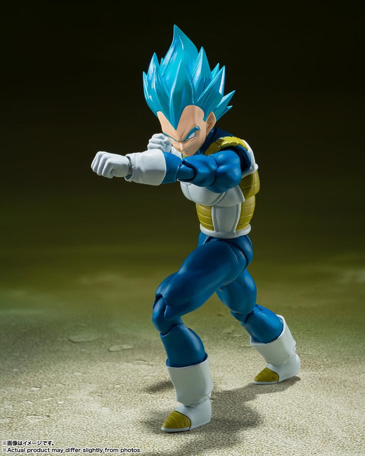 S.H. Figuarts Dragon Ball Super Super Saiyan God Super Saiyan Vegeta - Pride of Penetrating Saiyan - Approx. 5.3 inches (135 mm), PVC &amp; ABS Pre-Painted Action Figure