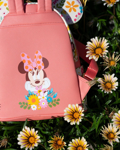 Loungefly Disney Minnie Mouse Springtime Sequins Mini Backpack - 707 Street Exclusive