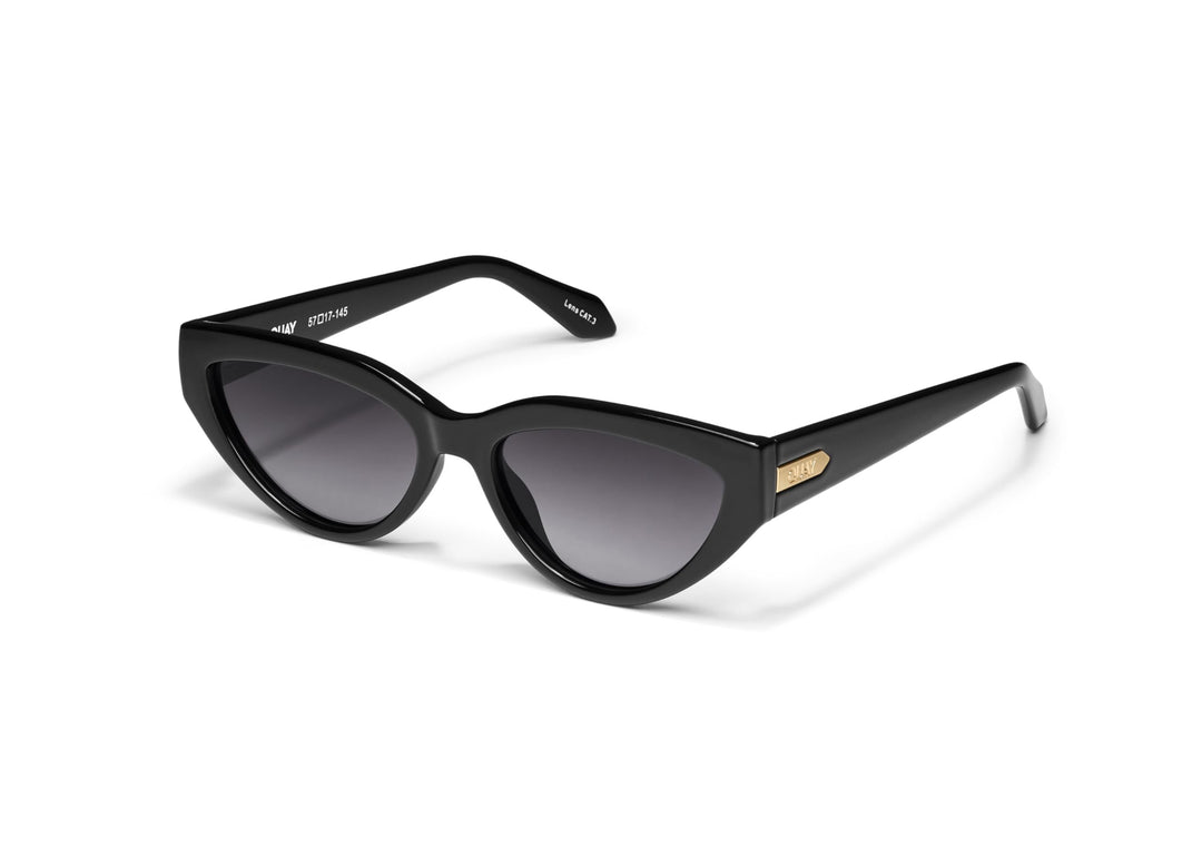 Quay Cat Eye Sunglasses, Glass/Smoke, Large
