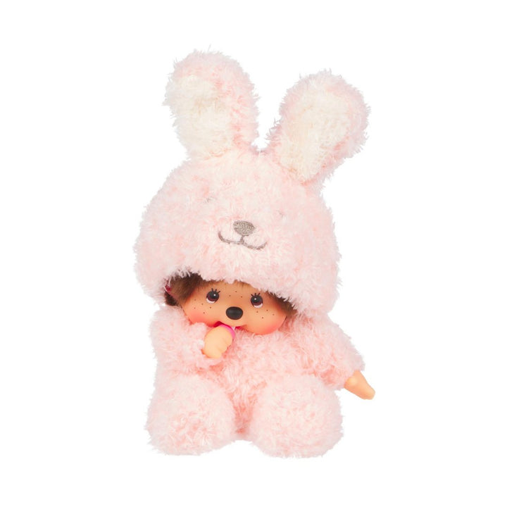 Monchhichi Sitting Fluffy Bunny Plush Toy