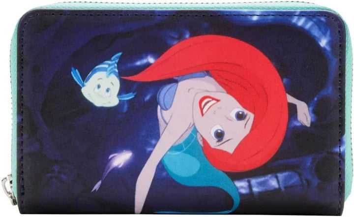 Loungefly Disney The Little Mermaid Princess Scenes Series Zip-Around Wallet