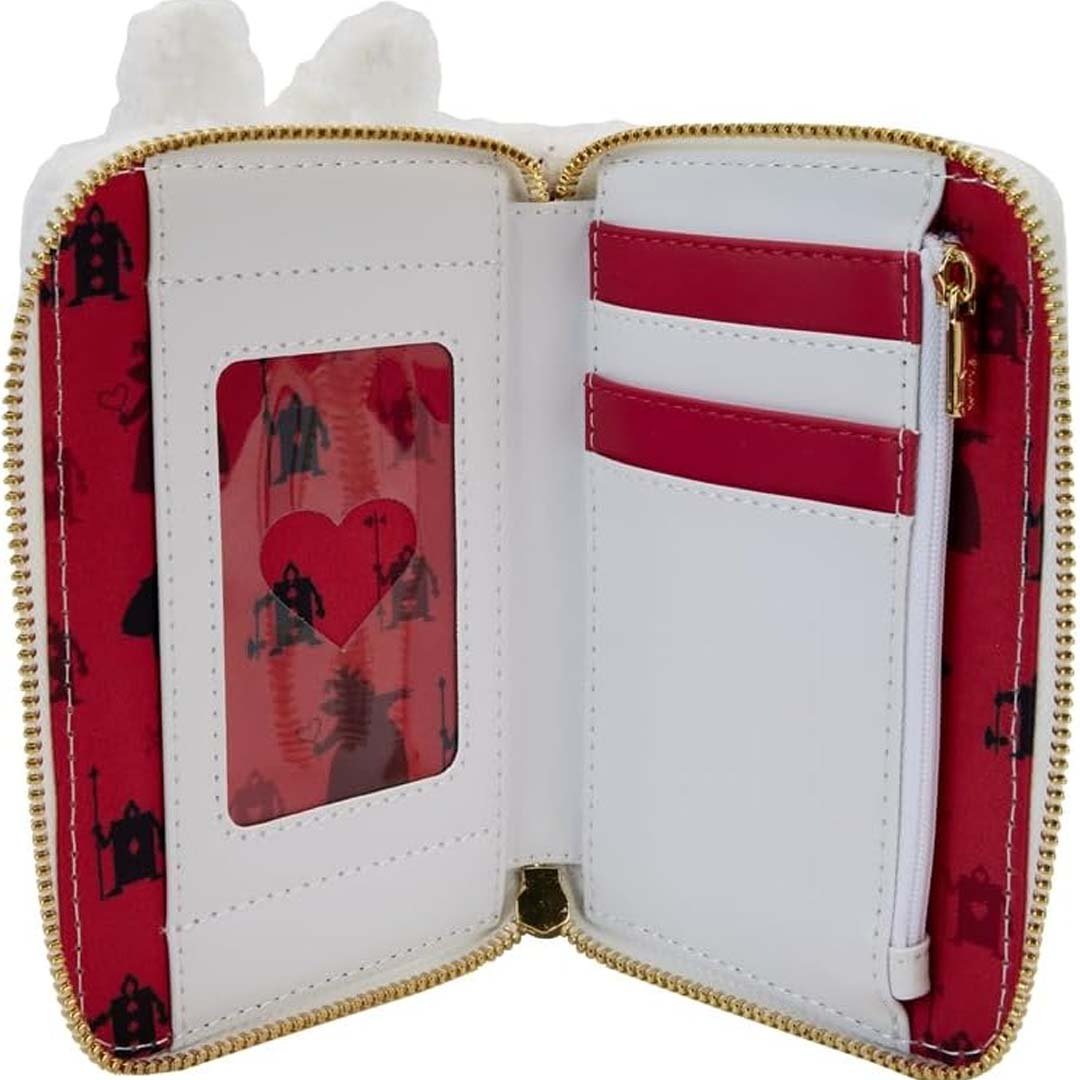 Loungefly Disney Alice in Wonderland White Rabbit Cosplay Zip-Around Wallet