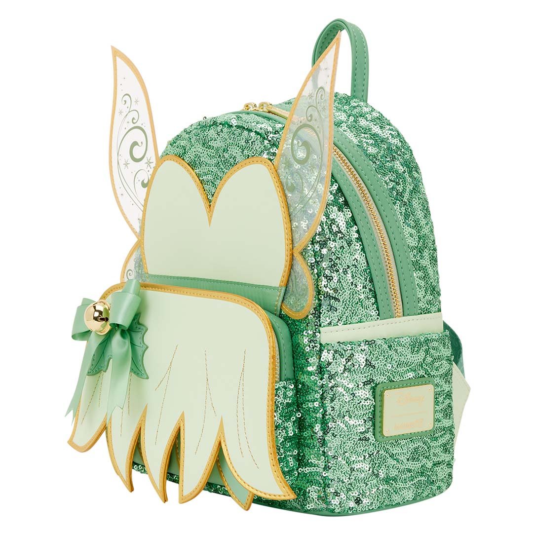 Loungefly Disney Peter Pan Tinker Bell Holiday Cosplay Sequin Mini Backpack