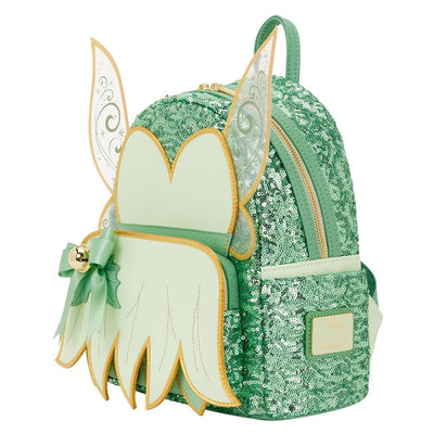 Loungefly Disney Peter Pan Tinker Bell Holiday Cosplay Sequin Mini Backpack