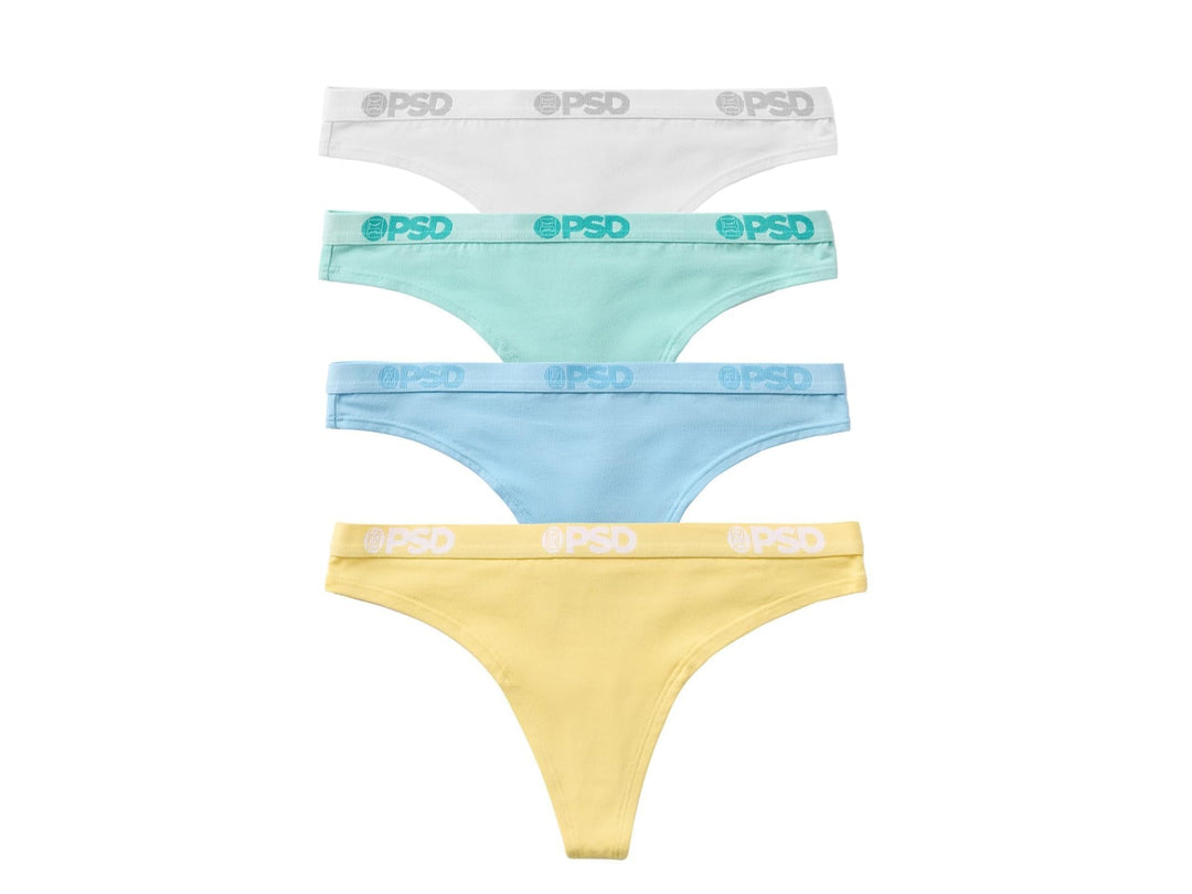 PSD Underwear Women’s Pastel Modal Thongs  - 4-Pack