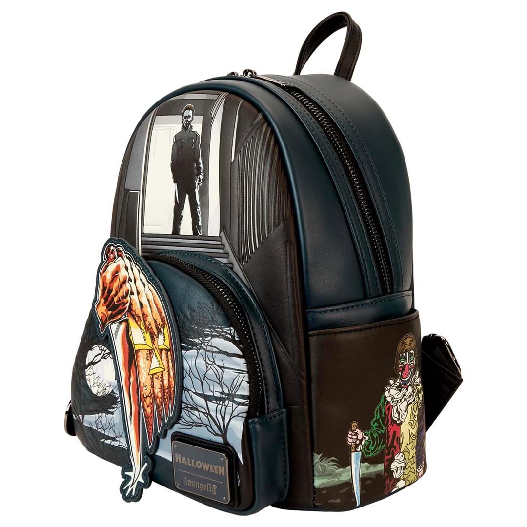 Loungefly Compass International Halloween Michael Myers Jack-O'-Lantern Glow Mini Backpack