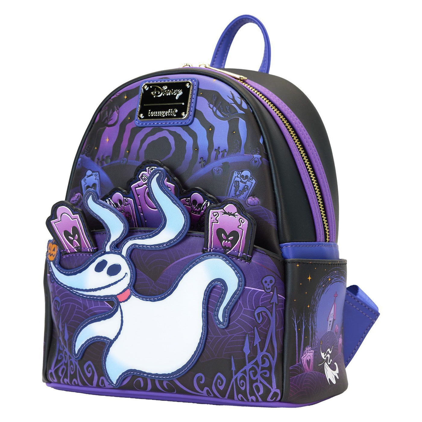 Loungefly Disney The Nightmare Before Christmas Zero Graveyard Light Up Mini Backpack