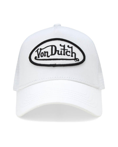Von Dutch Unisex Trucker Hat - Curved Bill Mesh Back Retro Classic Adjustable Snapback Baseball Cap for Men and Women