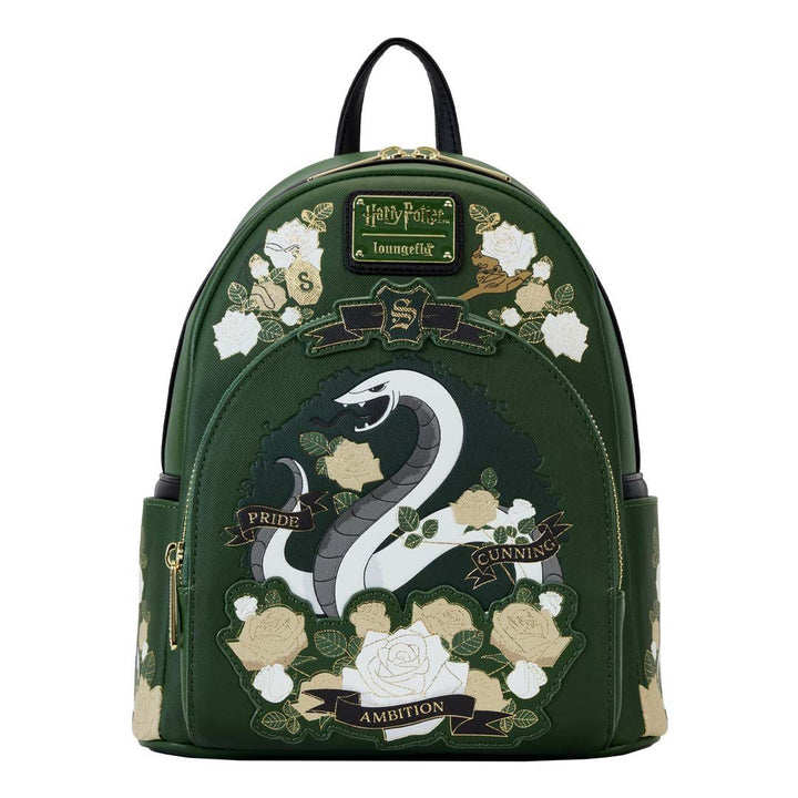 Loungefly Warner Brothers Harry Potter Slytherin House Tattoo Mini Backpack	