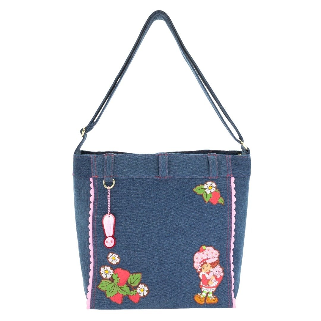 Whatever Makes You Happy Strawberry Shortcake Denim Tote Bag