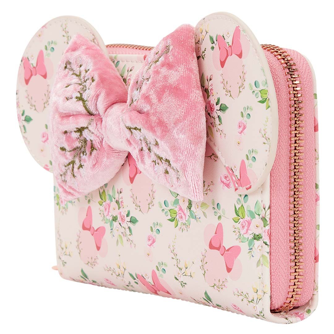 Loungefly Disney Minnie Mouse Floral Zip Around Wallet
