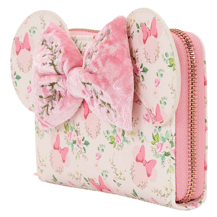 Loungefly Disney Minnie Mouse Floral Zip Around Wallet