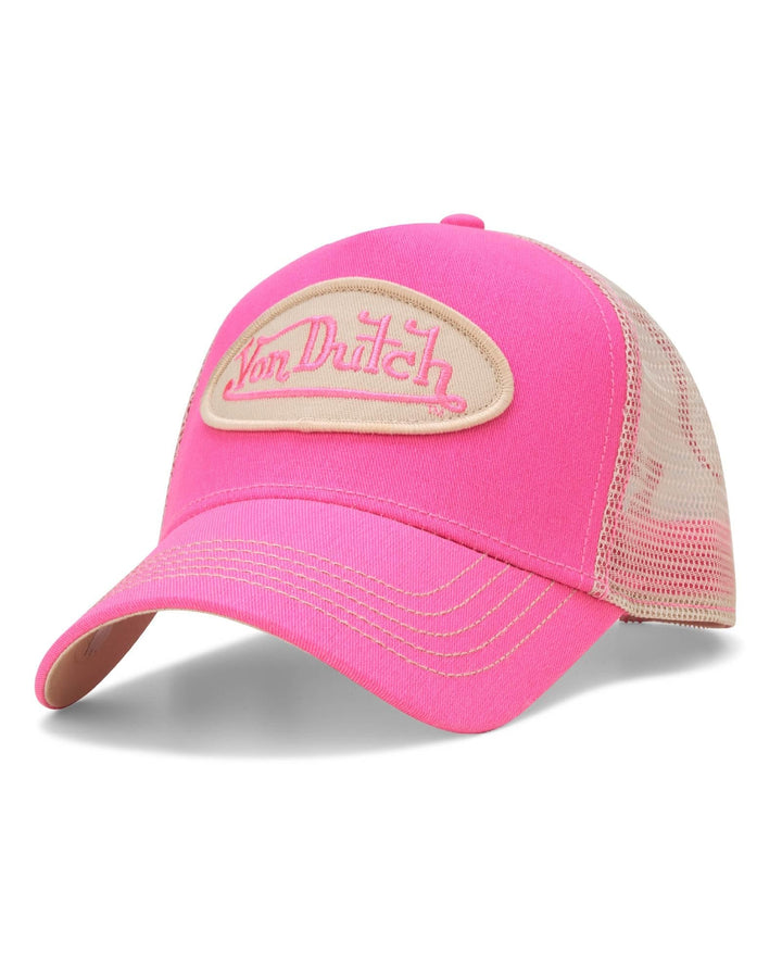Von Dutch Unisex Trucker Hat - Curved Bill Mesh Back Retro Classic Adjustable Snapback Baseball Cap for Men and Women
