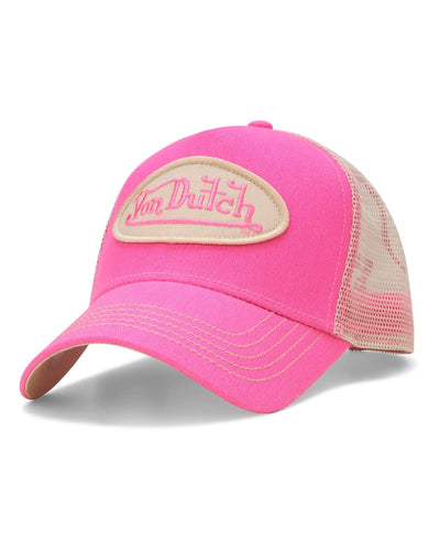 Von Dutch Unisex Trucker Hat - Curved Bill Mesh Back Retro Classic Adjustable Snapback Baseball Cap for Men and Women