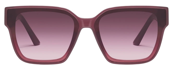 Quay - Sunglasses for Men &amp; Women, Square Lenses with UV Protection, Oversized Sunglasses (Drive In, Plum Platinum Pink)