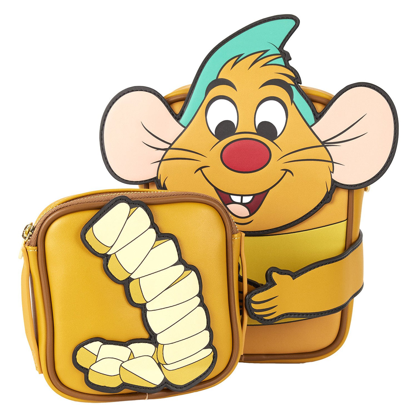 Loungefly Disney Cinderella 75th Anniversary Gus Gus Crossbuddies® Cosplay Crossbody Bag With Coin Bag