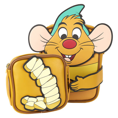 Loungefly Disney Cinderella 75th Anniversary Gus Gus Crossbuddies® Cosplay Crossbody Bag With Coin Bag