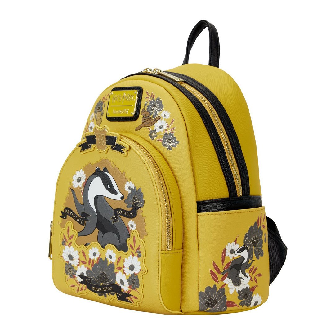 Loungefly Warner Brothers Harry Potter Hufflepuff House Tattoo Mini Backpack
