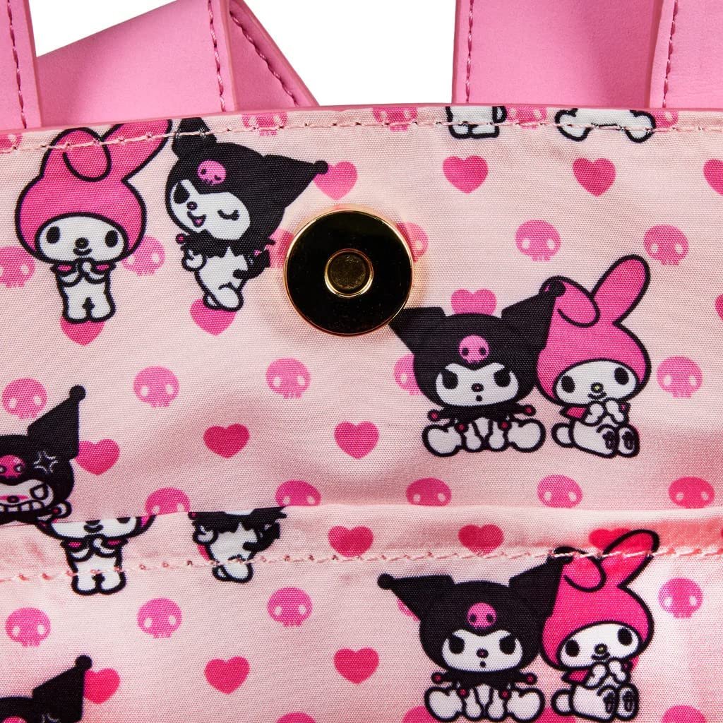 【Sanrio】Loungefly クロミ コンバーチブルクロスボディバッグ Kuromi x Loungefly Skully Convertible Crossbody Bag With