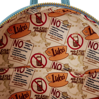 Loungefly Gilmore Girls Luke's Diner Domed Coffee Cup Mini Backpack