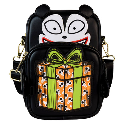 Loungefly Disney Nightmare Before Christmas Scary Teddy Crossbuddy Bag - front open arms