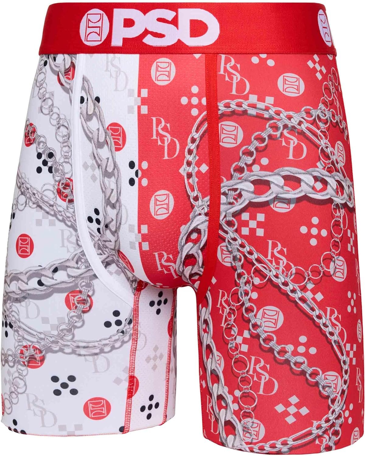 PSD Underwear Men's Fire Red Boxer Briefs 3-Pack