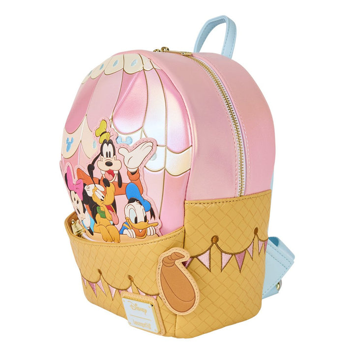 Loungefly Disney Mickey &amp; Friends Hot Air Balloon Figural Mini Backpack