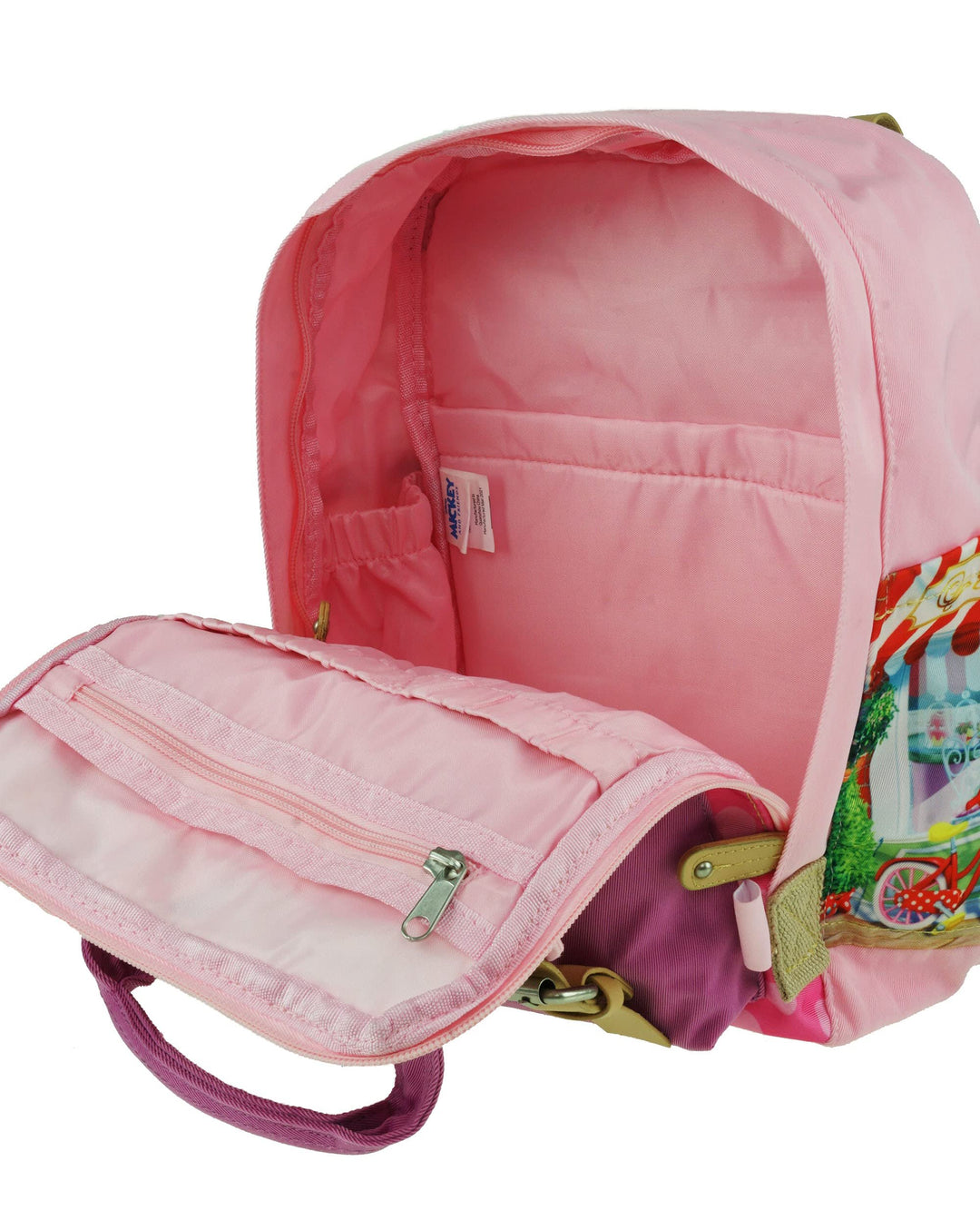 KBNL Disney Minnie Mouse 12" Nylon Mini Backpack - Inside