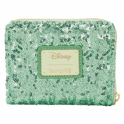 Loungefly Disney Peter Pan Tinker Bell Holiday Sequin Tri-Fold Wallet