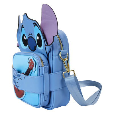 WDTB3019 - Loungefly Disney Lilo & Stitch Camping Crossbuddy Bag - Side View