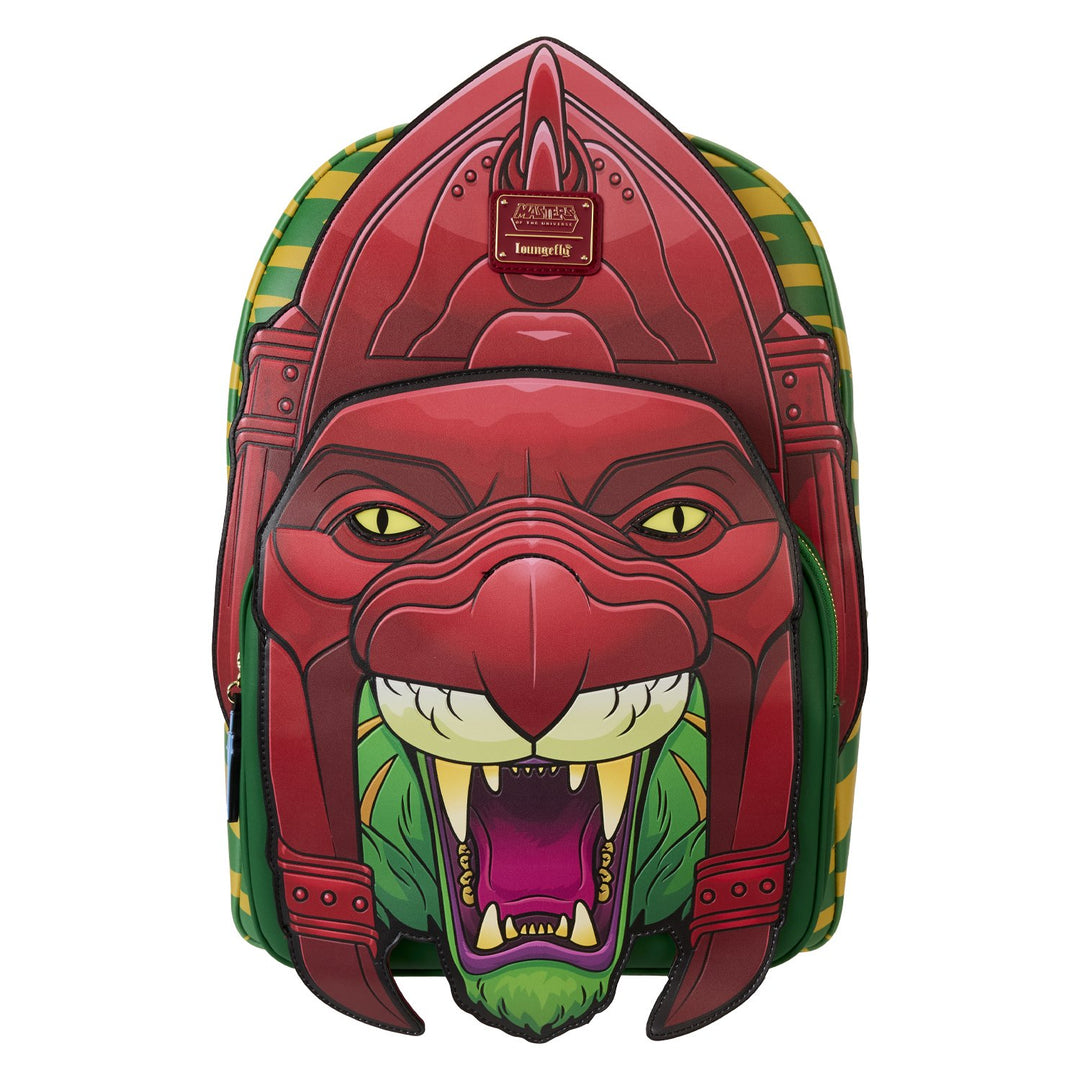671803530461 - Loungefly Masters of the Universe Battle Cat Cosplay Full-Size Backpack - front  